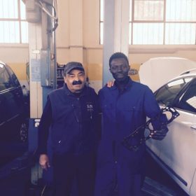 Beneficiario SPRAR mentre effettua tirocinio in azienda pertner